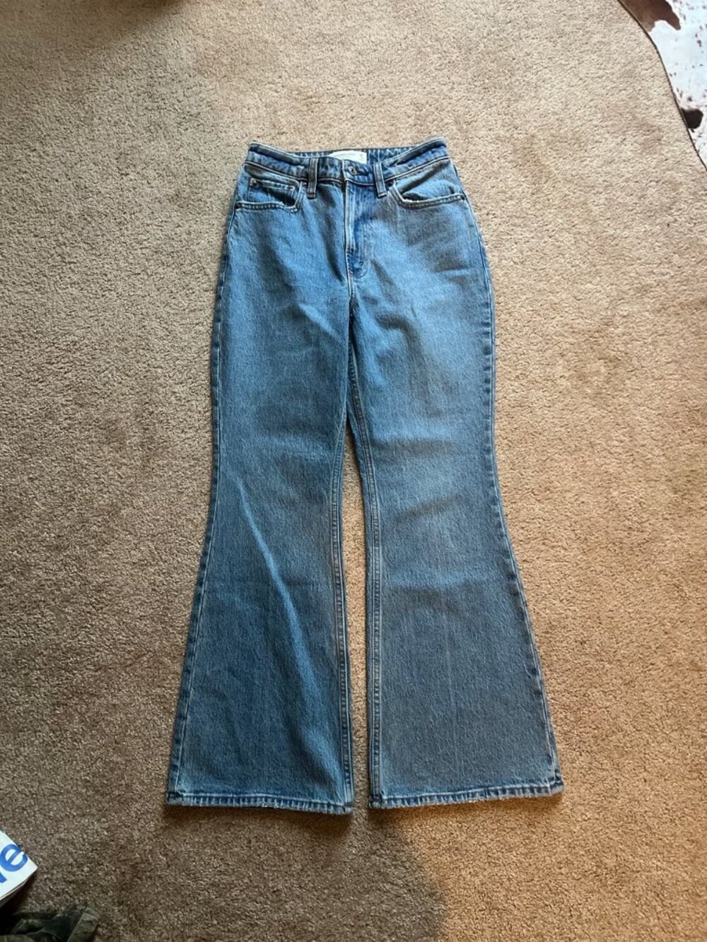 Abercrombie‎ & Fitch Curve Love The Vintage Flare High Rise Jeans Size 0
